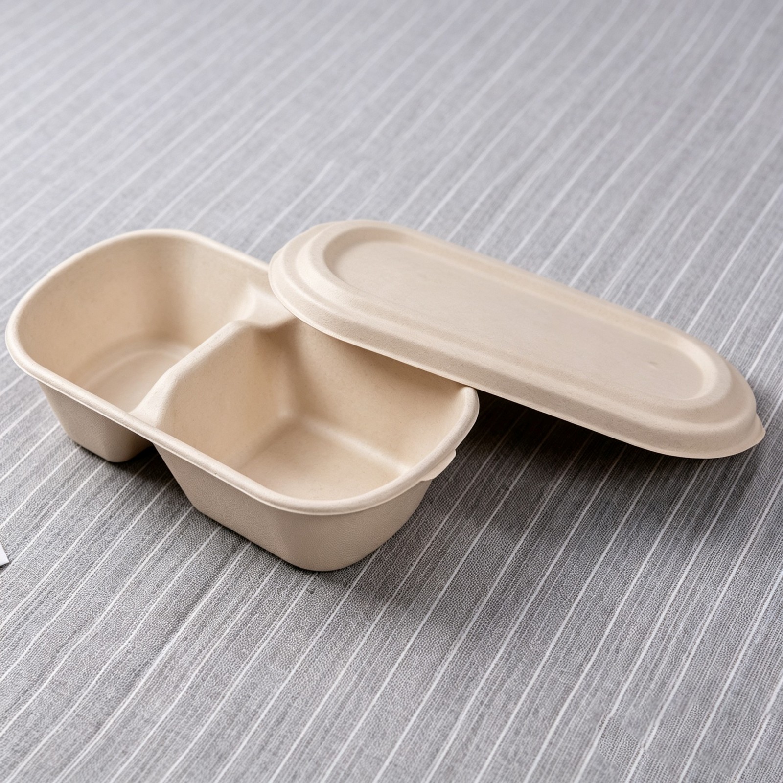850 mL Two-Compartment Takeaway Container